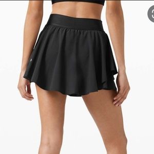 Lululemon Court Rival HR Skirt *Long - Black 4 NWOT